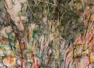 Picturtă monumentală de Cristian Sida, pe peretele Oficiului de turism din Aubusson, Franța