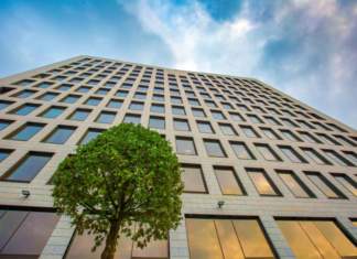 Clădirea de birouri UBC 1, verde la propriu şi la figurat: 80 de arbori şi 3.000 de arbuşti vor decora spaţiile exterioare