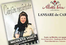 Nicoleta Voica lanseară prima carte de poezii, „Cântări necântate” împreună cu Alin Bagiu