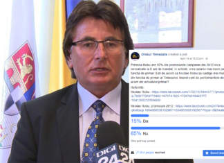 85% din timișoreni nu vor mărirea salariului primarului Robu