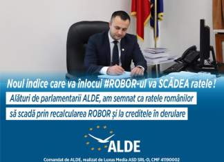 Deputatul Marian CUCȘA, președintele ALDE Timiș: O nouă realizare marca ALDE: noul indice care va înlocui #ROBOR-ul va SCĂDEA ratele bancare! (electoral)