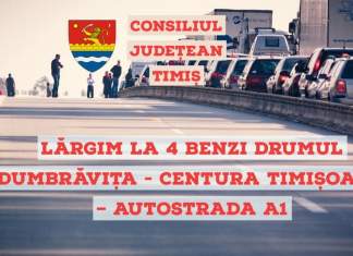 Drumul de acces spre autostrada A1 va fi pe 4 benzi de circulație. Vezi anunțul făcut de președintele CJT