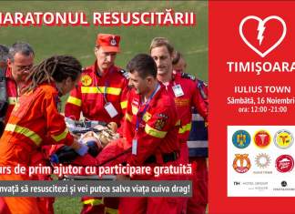 Maratonul Resuscitării – Ediția I – Timișoara: peste 50 de medici, paramedici și voluntari, 9 ore neîntrerupte de resuscitare