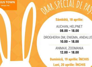 Program special de paște al magazinelor deschise din Iulius Town Tmișoara. Totul pentru sărbători, într-un singur loc