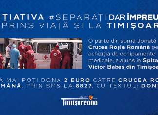Primele materiale achiziționate din donația făcută de Timișoreana către Crucea Roșie Română au ajuns la Spitalul „Dr.Victor Babeș” Timișoara