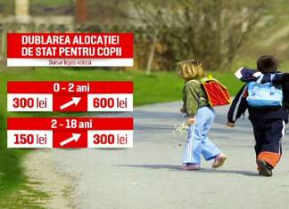 Dublarea alocațiilor pentru copii DA! Amânare, NU!