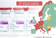 Harta țărilor europene care au suspendat vaccinarea cu AstraZeneca