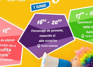 Activități distractive, teatru de păpuși și alte surprize de Ziua Copilului, la Iulius Town