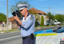 80 de sancțiuni date de polițiștii rutieri timișoreni la doar 86 de mașini oprite și contorlate de ei în trafic; 56 de șoferi au depășit viteza legală