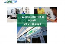 Programul de lucru al Retim în ziua de Rusalii