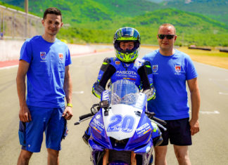 La numai 14 ani, giroceanul Patrick Pascotă, debut în Campionatul European de Motociclism Viteză