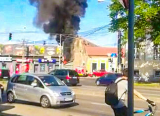 Acum câteva minute a avut loc un incendiu in zona Bazarului din Timișoara (video)