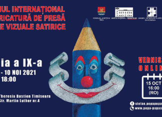 POPA’S – Pandemia continuă, satira ia viteză și decolează în virtual la cea de-a IX-a Ediție a Salonului Internațional de Caricatură de Presă și Arte Vizuale Satirice
