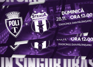 Poli Timișoara – Steaua București se poate juca mâine cu spectatori în tribună, conform noilor reglementări