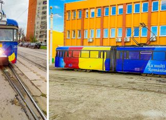 STPT pune în circulație tramvaiul tricolor