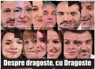 DESPRE DRAGOSTE, CU DRAGOSTE, spectacolul–mesaj pe care îl transmite Teatrul Național din Timișoara