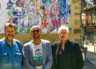 Timișoreanul Cristian Sida a inaugurat o pictură murală de mari dimensiuni în Franța