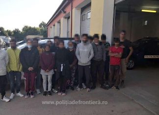 21 de cetățeni străini depistați de către poliţiştii de frontieră încercând să treacă granița
