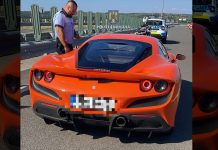 Se pregătea de decolare: șofer cu Ferrari prins de polițiști cu 230km/h pe autostrada A1 înainte de Margina. Ce amendă a primit?