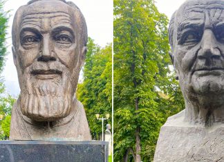 Au reapărut busturile Mitropolitului Corneanu și al lui G.I. Tohăneanu în Parcul Central pe Aleea Personalităților