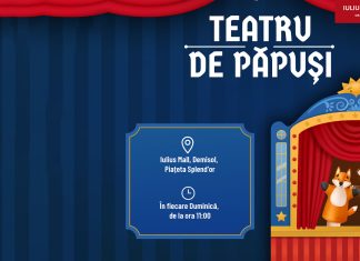Teatrul de păpuși reîncepe stagiunea pentru copii, la Iulius Town