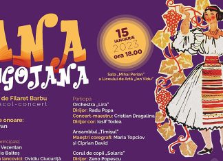 Ziua Culturii Române sărbătorită la Timișoara printr-un spectacol concert inspirat de opereta Ana Lugojana