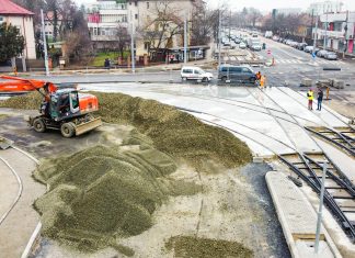 A început montarea liniilor de tramvai pe Calea Bogdăneștilor. Când va fi terminat șantierul?