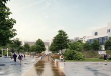 Reamenajare urbană propusă de PMT în zona centrală a Timișoarei : piațetă nouă, statie de tren urban, bazin de înot, minisală polivalentă și parcare supraterană etajată. Primăria Timișoara consultă cetățenii pentru primul plan urbanistic elaborat de administrație în ultimii 8 ani: PUZ Oituz.