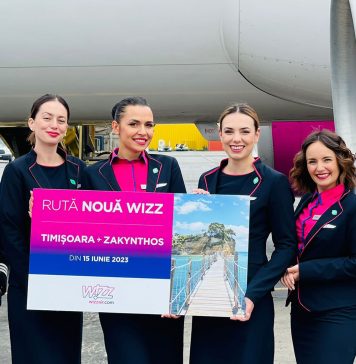 Wizz Air a deschis o nouă rută spre Zakynthos (Grecia) din Timișoara