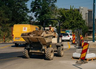 Dominic Fritz : Șantierul Stan Vidrighin este în avans față de grafic, peste jumătate din trotuare și piste sunt terminate (foto)