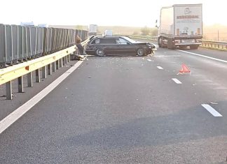 Un nou accident pe autostrada A1 în dreptul localității Balinț