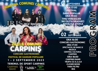 Iris, Tinu Veresezan, Nicoleta Drăgici, festival de dansuri populare și concurs gastronomic la Zilele Comunei Cărpiniș