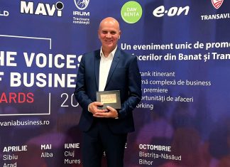 Aeroportul Internațional Timișoara premiat la Gala Transilvania Business