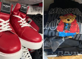 Magazin de haine din Lugoj cu sute de produse falsificate, amendat de Protecția Consumatorului (foto)