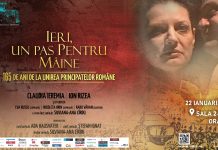 Spectacol cu acces gratuit: IERI, UN PAS PENTRU MÂINE. 165 DE ANI DE LA UNIREA PRINCIPATELOR ROMÂNE