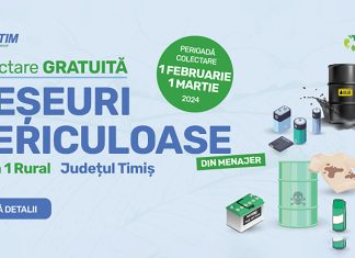 Ce facem cu deșeurile periculoase din menajer? RETIM și ADID Timiș încep prima campanie de colectare gratuită din Zona 1 rural a județului Timiș din 2024