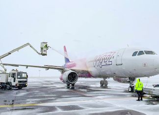 Operațiuni de iarnă la Aeroportul Internațional Timișoara