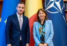 Alfred Simonis, întâlnire cu ambasadoarea SUA în România, Kathleen Kavaler. Printre subiectele abordate a fost și programul Visa Waiver