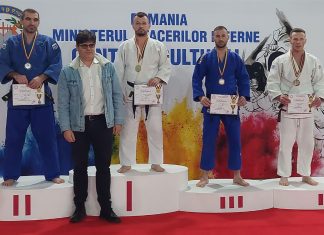 Subinspectorul Stanciu Nicolae din IPJ Timiș este medaliat cu aur în Competiția de Judo a MAI