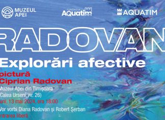 Invitație la expoziție de pictură Ciprian Radovan, la Muzeul Apei din Timișoara