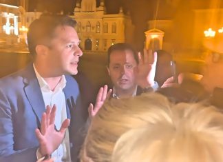 Agresiune AUR împotriva lui Dominic Fritz în prima noapte de campanie. Candidatul AUR este omul echipei Robu-Simonis