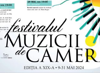 A XIX-a ediție a Festivalului muzicii de cameră, organizat de Facultatea de Muzică și Teatru a UVT, vă propune zeci de întâlniri spectaculoase de muzică camerală, poezie, teatru și lectură