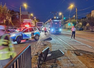 Rupt de beat, s-a suit la volan și a distrus cu bolidul o statie de tramvai de pe bld. Liviu Rebreanu