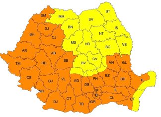 Cod portocaliu pentru mai mult de jumătate de țară