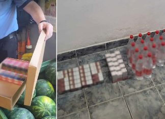 Câte 20.000 lei amendă pentru doi comercianți care vindeau ilegal tigări și alcool, printre lubenițe, în Piața Iosefin