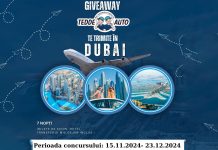 Tedde Auto lansează cel mai mare concurs al anului: o excursie de vis în Dubai pentru două persoane!