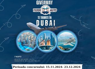 Tedde Auto lansează cel mai mare concurs al anului: o excursie de vis în Dubai pentru două persoane!