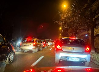 Trafic rutier dat peste cap în zona de nord a Timișoarei (foto)