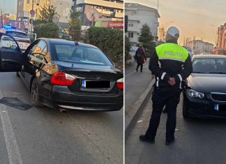 Tânăr de 27 de ani, prins de polițiști cu o concentrație de 0,86 ‰, la volanul unui BMW