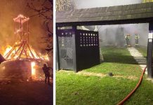 Biserica din lemn de la Muzeul Satului Bănățean a ars în totalitate azi noapte, într-un incendiu